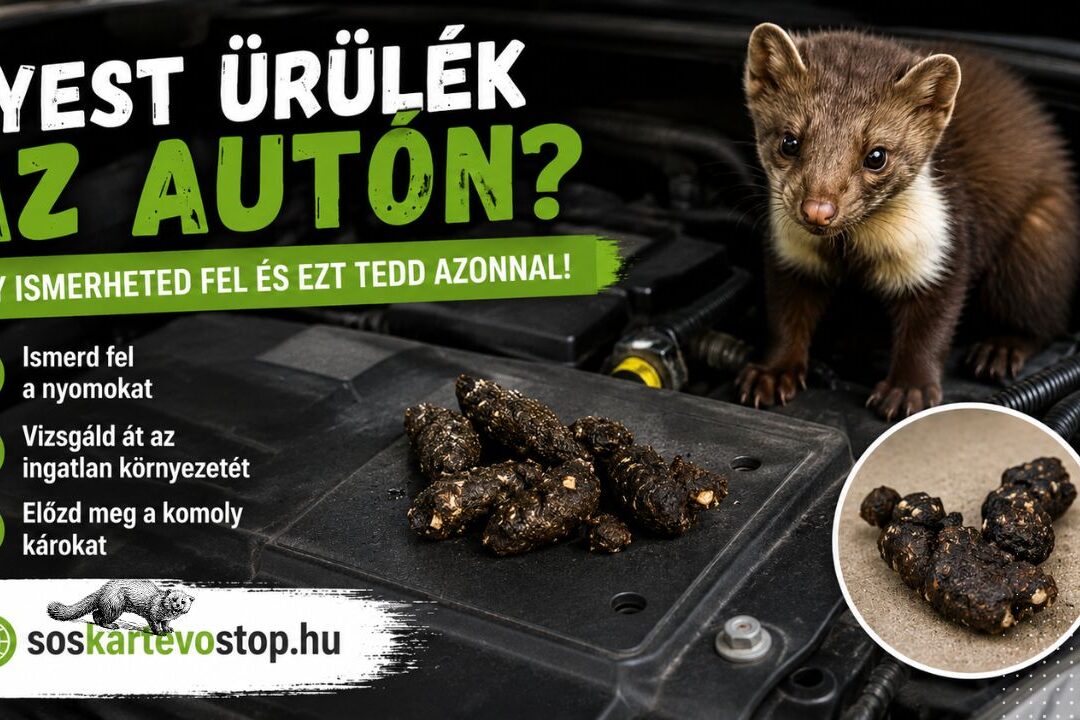 nyest ürülék autón