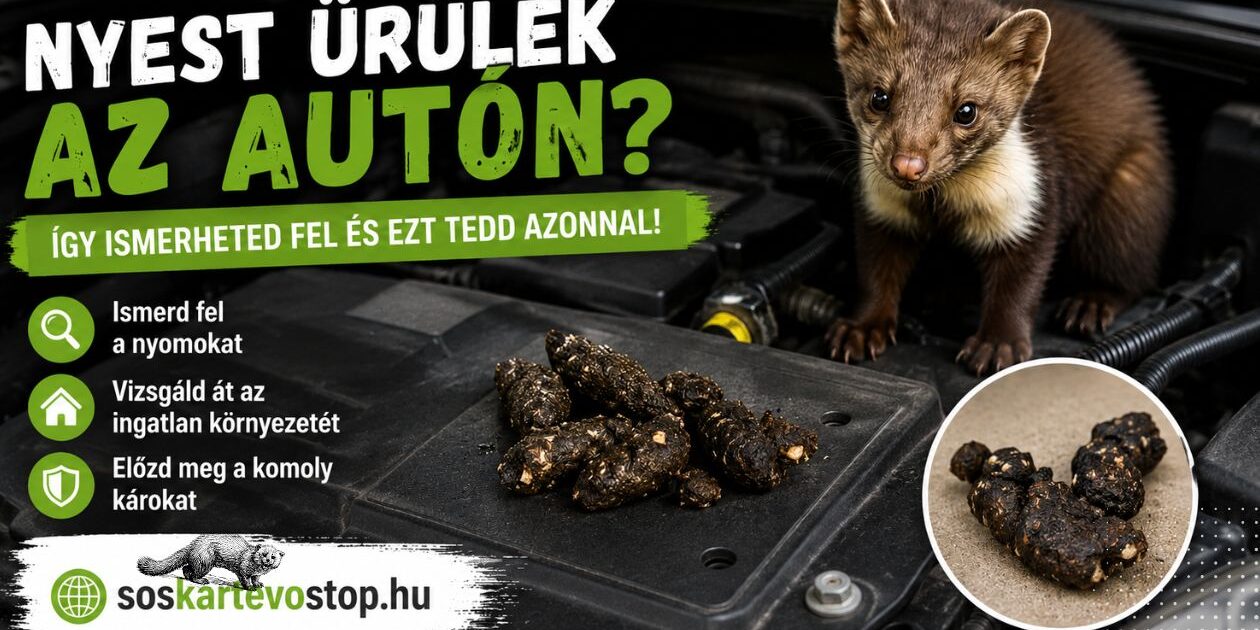 nyest ürülék autón