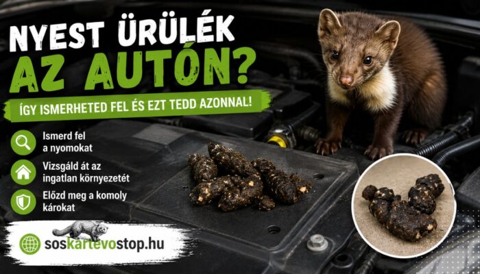nyest-urulek-auton nyest ürülék autón